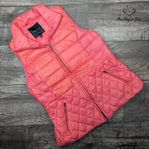 Talbots Puffy Zip Front Vest Size S